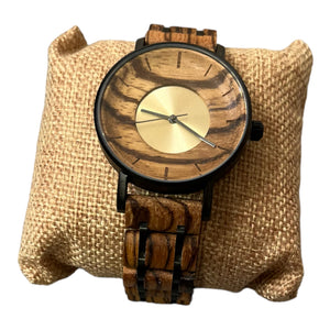 Holzuhr  Armbanduhr aus Holz 3002-Schwarz