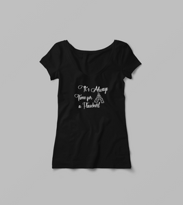 Damen V-Shirt "It´s Always Time for a Flascherl"