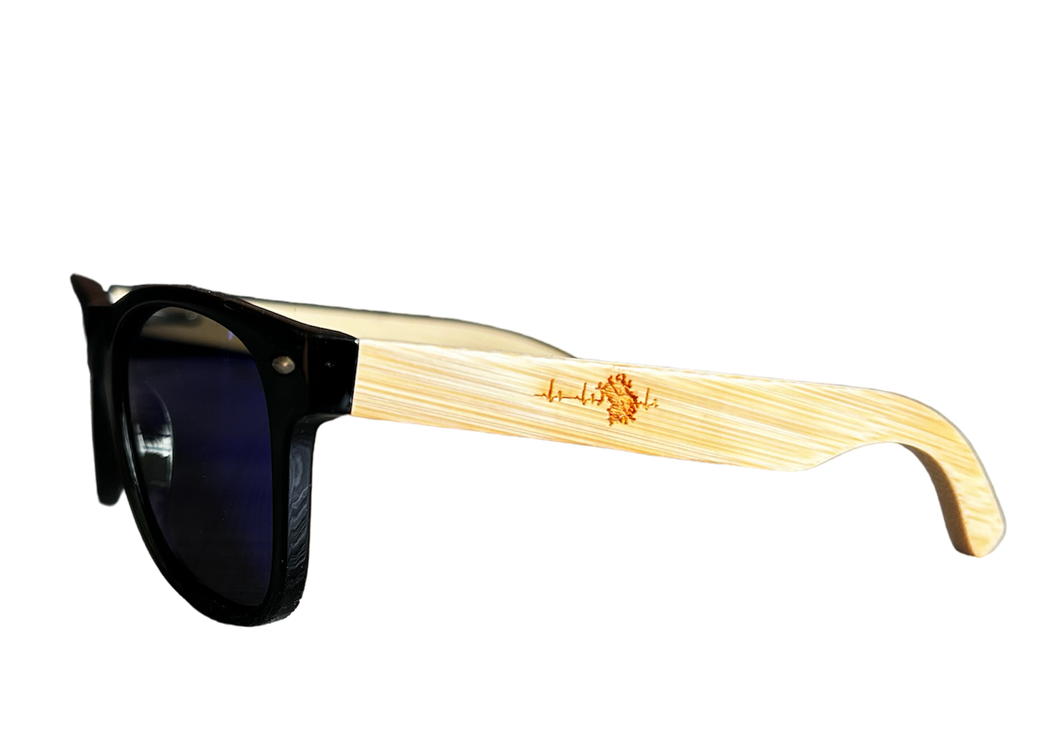 Sonnenbrille Bambus Lasergravur 