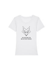 Laden Sie das Bild in den Galerie-Viewer, Damen T-Shirt Rundhals &quot;Ein Fuchs muss tun&quot;
