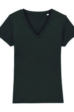 Laden Sie das Bild in den Galerie-Viewer, T-Shirt V-Ausschnitt Damen / I Love Saffa / Dampfer Sepperl
