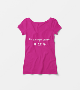 Damen T-Shirt "I´m a Simple Woman-Aloha"