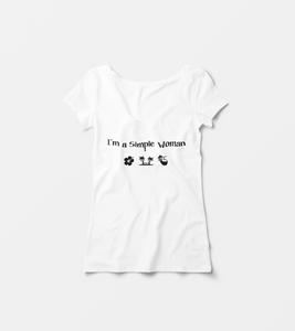 Damen T-Shirt "I´m a Simple Woman-Aloha"